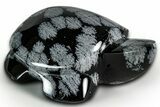 Polished Snowflake Obsidian Turtle - California #331618-1